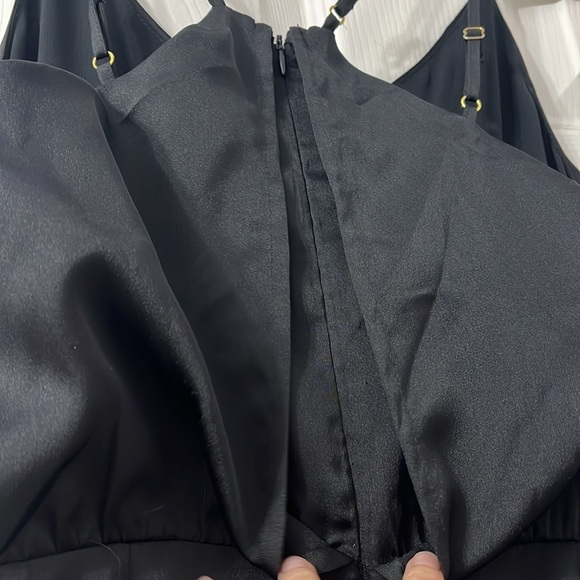 “Lulu’s: On The Floor Satin Ruffle Dress size small” - Picture 6 of 12